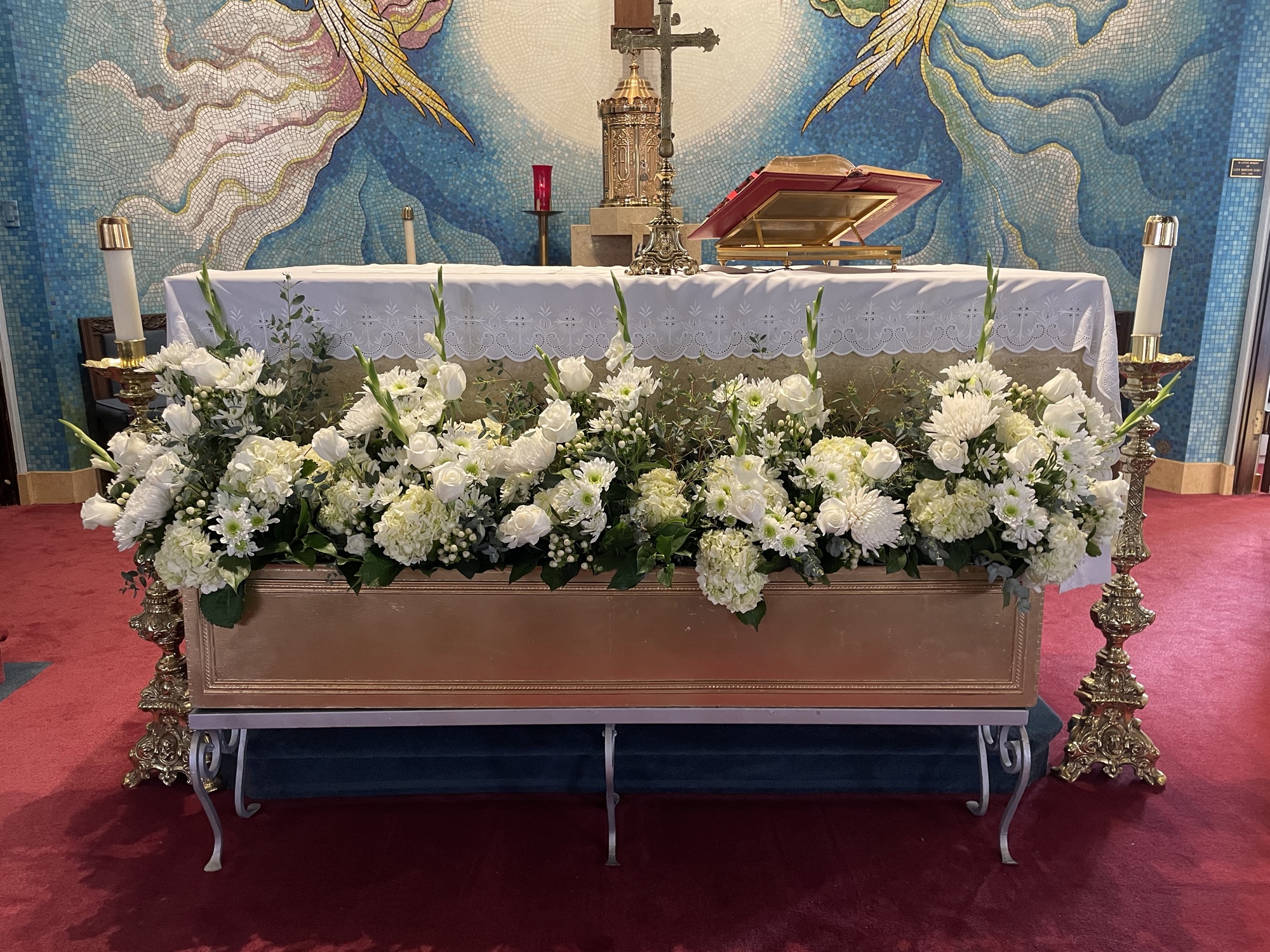 Church altar arrangement