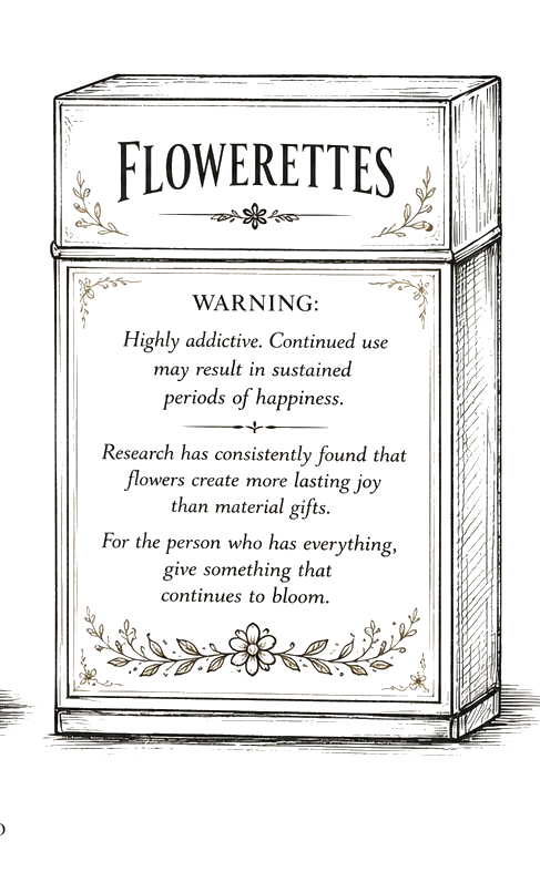 Flowerettes Warning Label