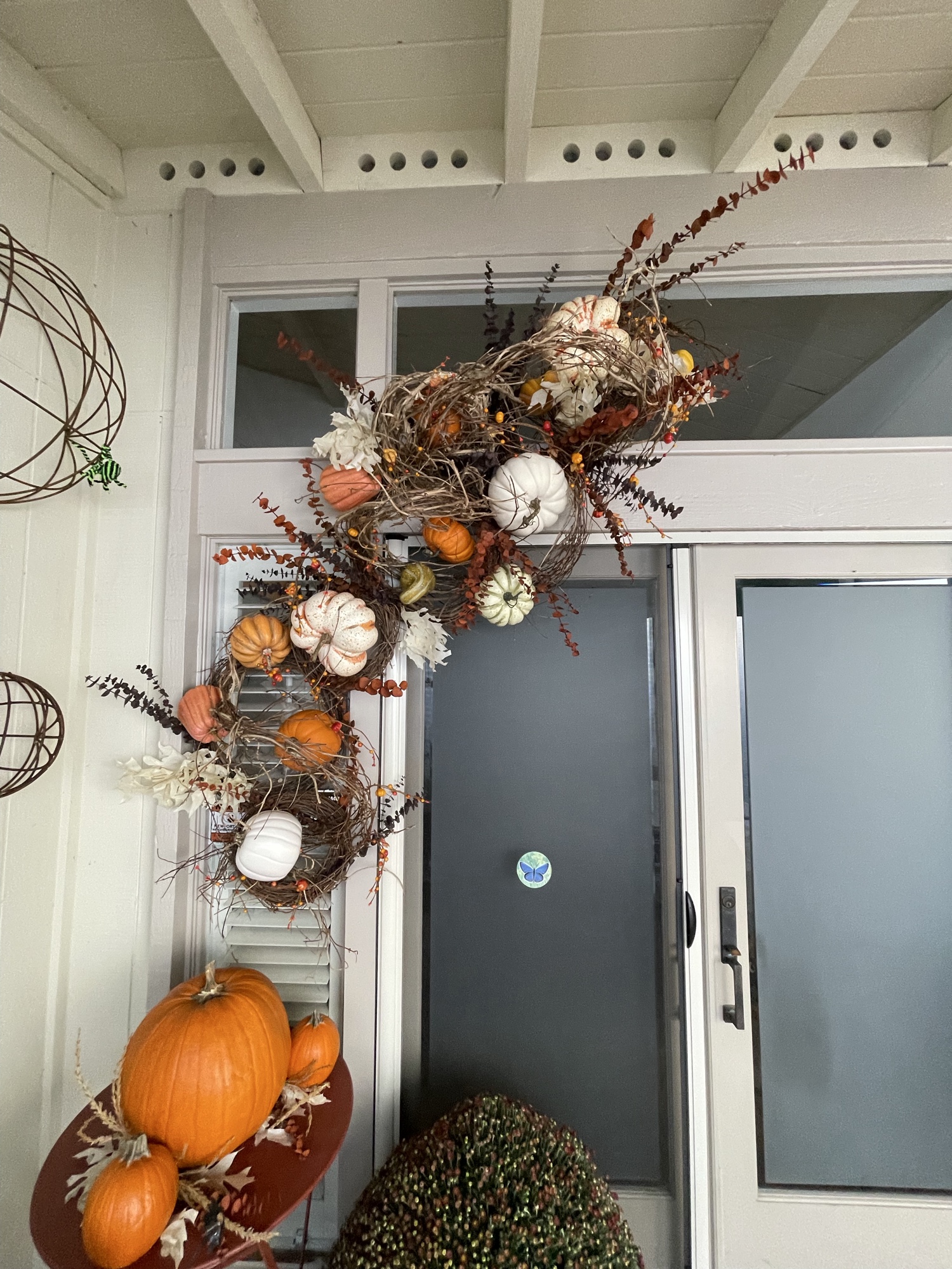 Fall front door installation